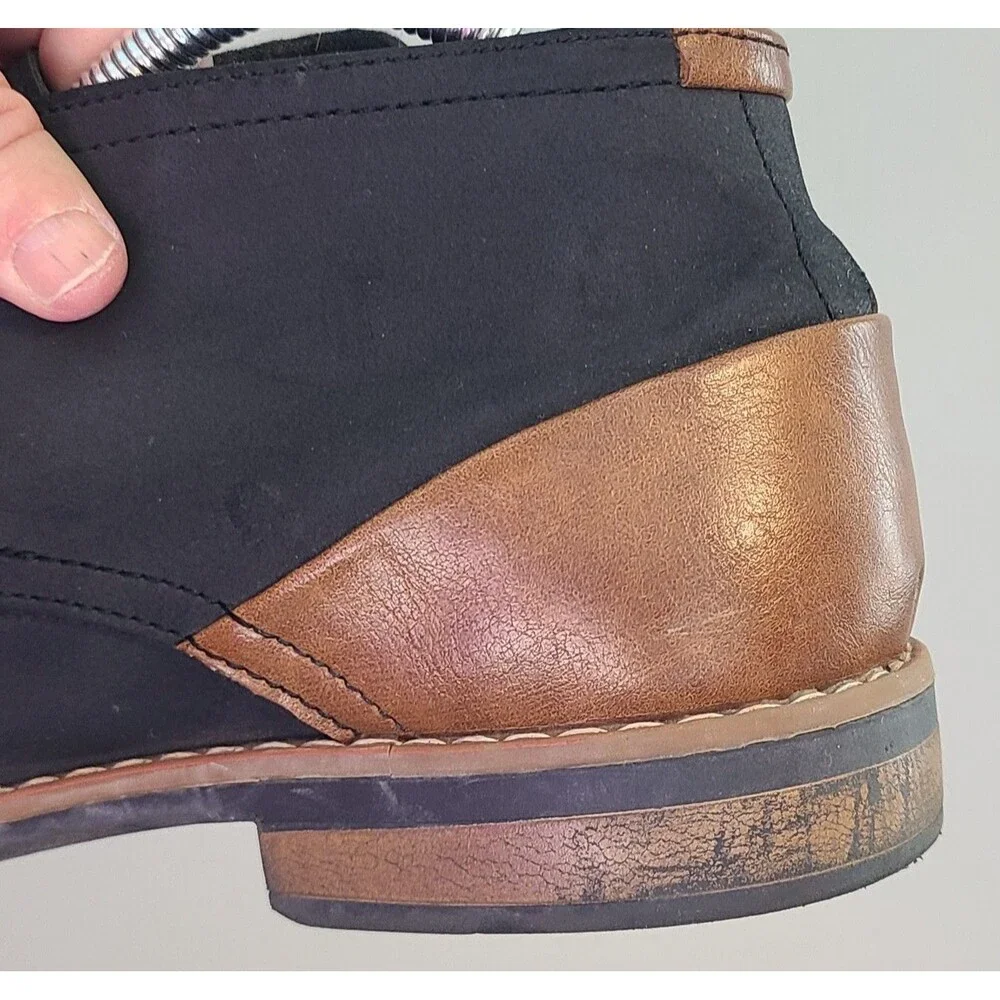 Restoration Barrow Chukka Mens 9M Black Boot Shoes Casual Party Workwear